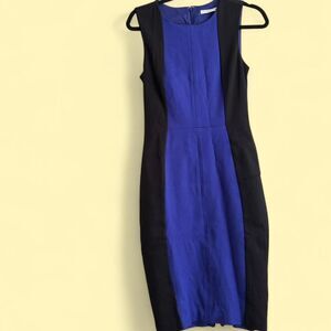 Trina Turk Women's Colorblock Blue and Black Dress